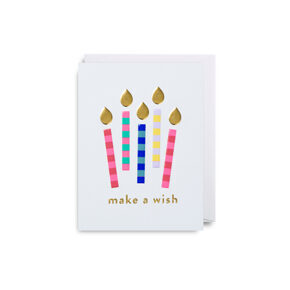 Faltkarte Kerzen /
Make a Wish 