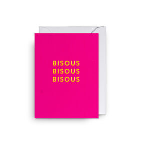Folded card Bisous 