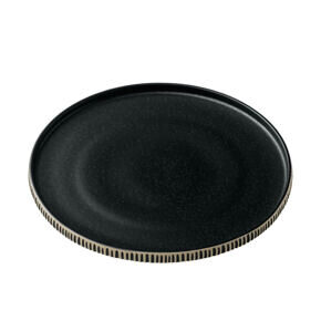 Plate flat 21cm
black/white 